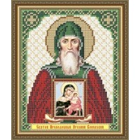 Икона для вышивки бисером «Святой Преподобный Арсений Коневский» (Схема или набор)